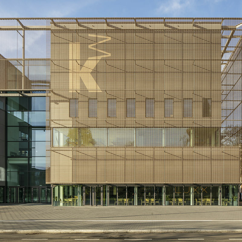 Neue Kunsthalle Mannheim, Detail: Dreifachverglasung im Atriumdach und in der Fassade